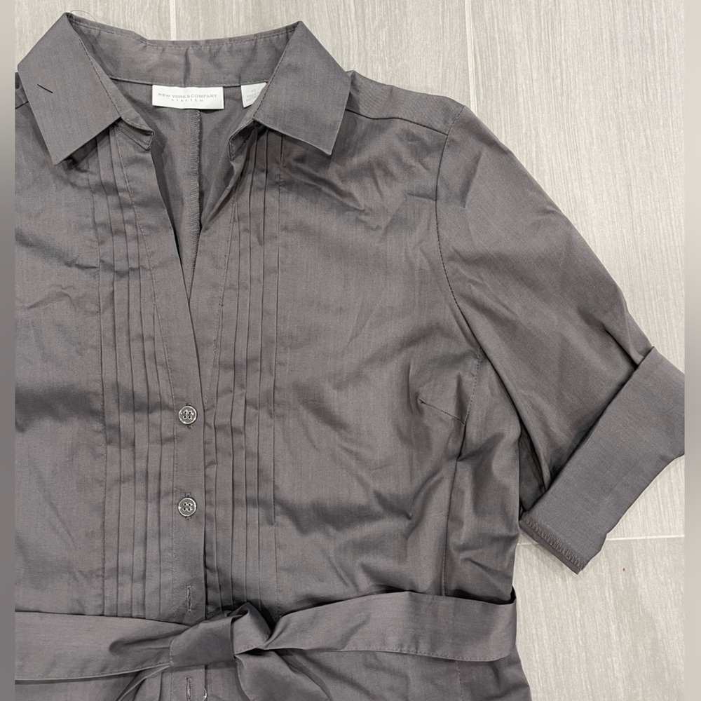 New York & Company Button Down Blouse - Picture 2 of 2